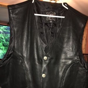 Leather vest